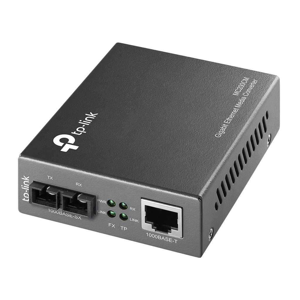 CONVERTIDOR MULTIMEDIA MULTI-MODO GIGABIT TP-LINK MC200CM PARA AMPLIAR LA DISTANCIA DE FIBRA - CONVERTIDOR MULTIMEDIA MULTI-MODO GIGABIT TP-LINK MC200CM PARA AMPLIAR LA DISTANCIA DE FIBRA -